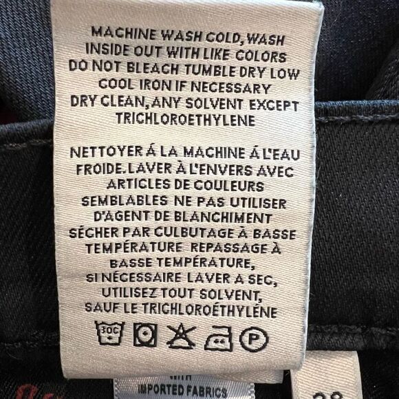 NWOT Alice + Olivia AO.LA Good HR Exposed Button Skinny Jeans in Cosmos Size 28 - Picture 8 of 9